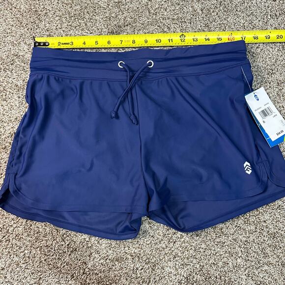 FREE COUNTRY Women's Drawstring Swim Short Size L In Marine - Picture 9 of 11